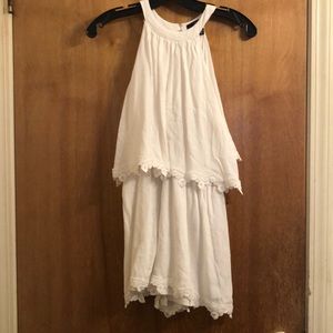 Breezy White Lace Romper